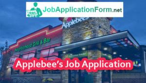 apply at applebees|applebee's job application website.